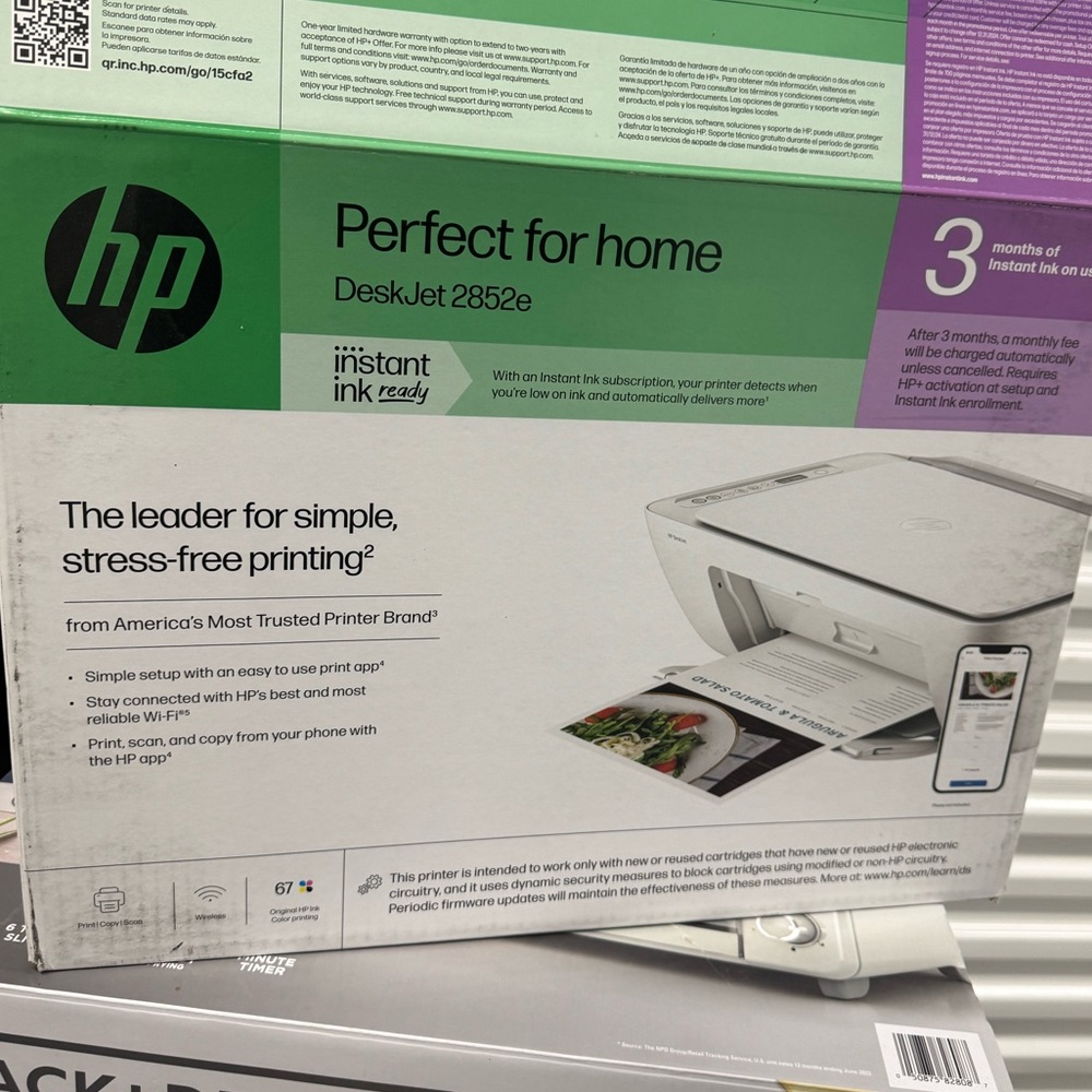 HP DeskJet 2852e Wireless All-in-One Color Inkjet Printer - Picture 15 of 16